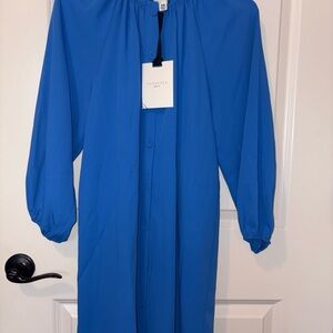 NWT Pomander Place Blue Long Sleeve Dress